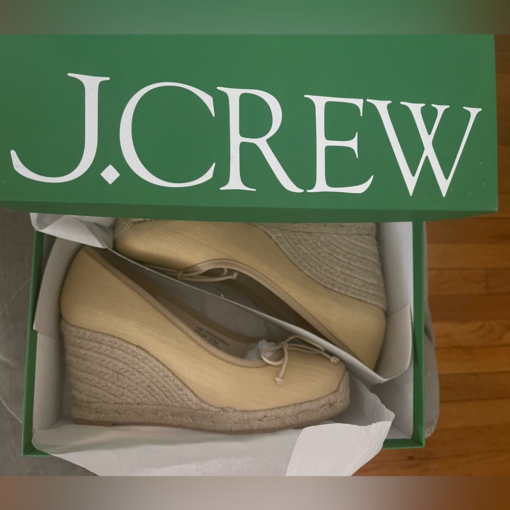 J.Crew Espadrille Ballet Wedge: canvas size 9.5